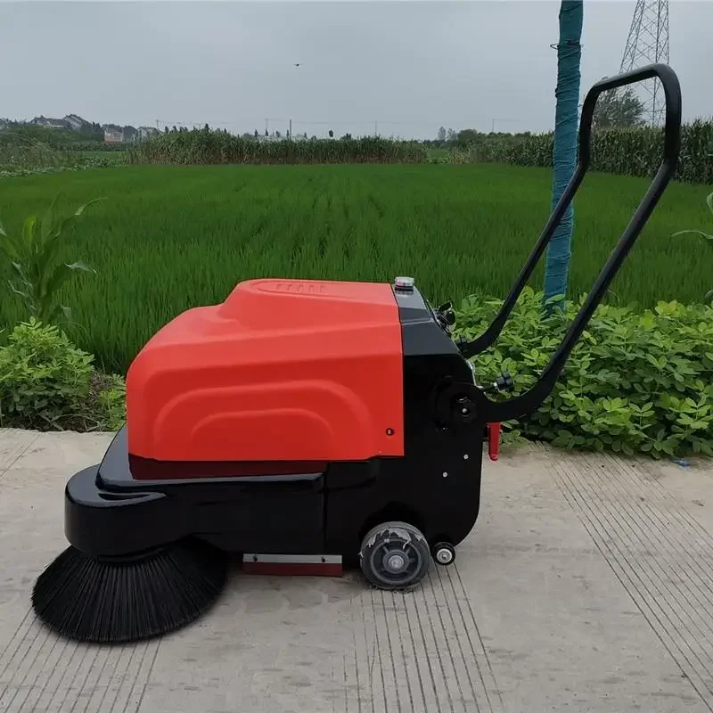 

Hand-pushed electric vacuum sweeper, industrial factory workshop, warehouse property dust sweeper
