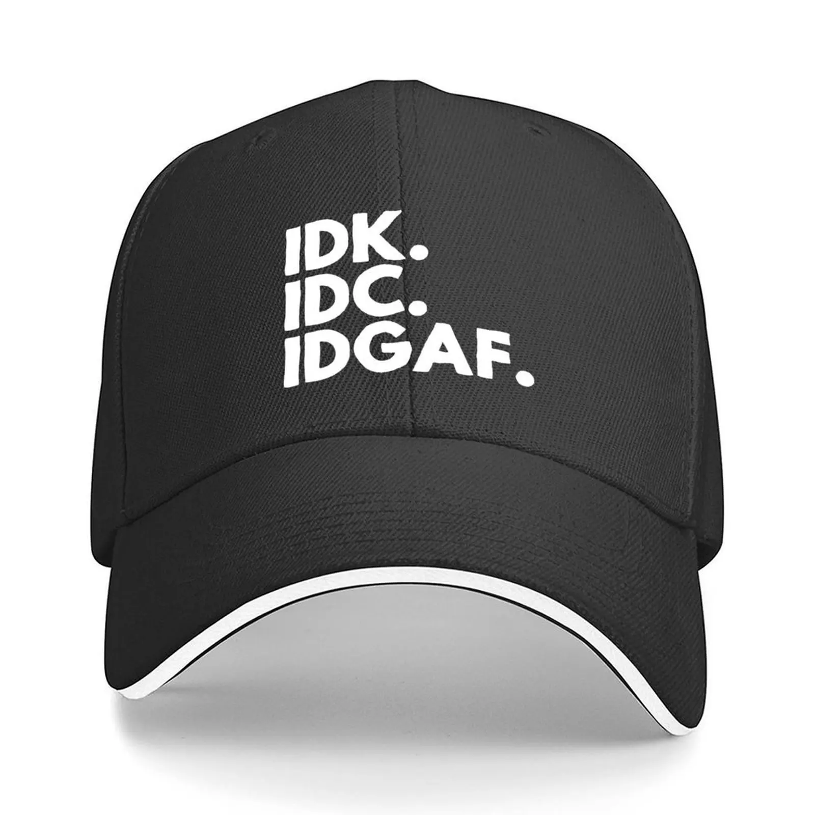 

IDK. IDC. IDGAF Baseball Cap luxury woman cap |-F-| Trucker Cap Thermal Visor Elegant Women's Hats Men's