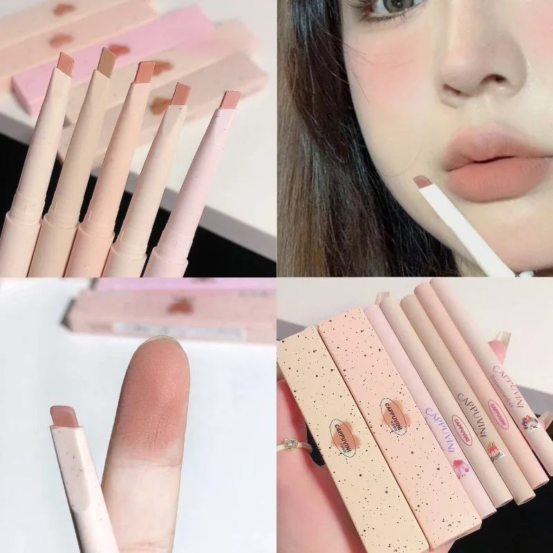 Automatic Rotating Lip Liner Pen Waterproof Long Lasting Lipstick Cosmetic Lip Contouring Pencil for Smooth Precise Application