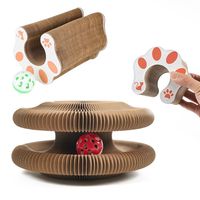 Transformable Kitty Kurlz Cat Toy Wear-Resistant No Crumbs Cat Scratching Board Resistant To Scratching