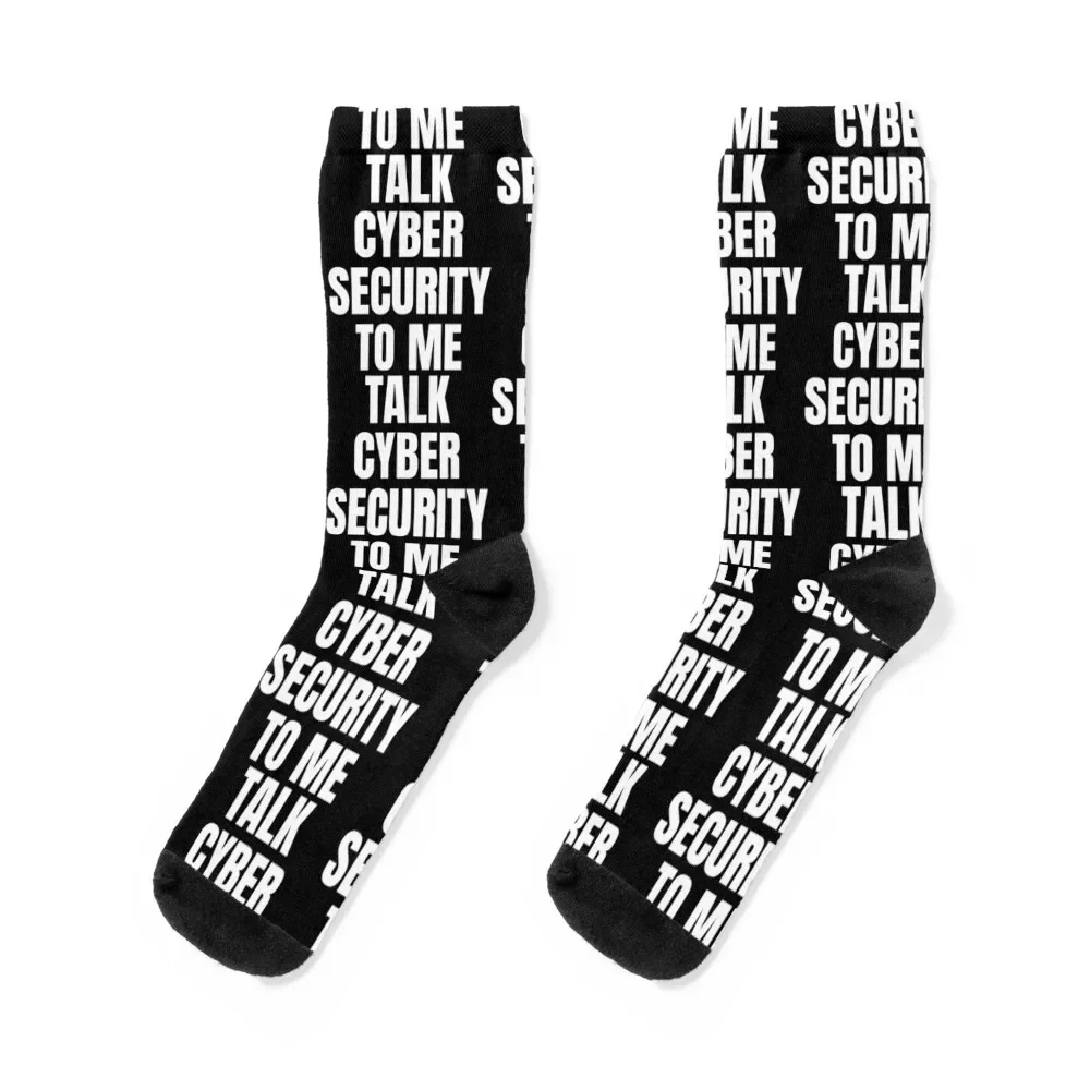 

Talk Cyber Security To Me Cybersecurity Socks moving stockings christmass gift Socks Woman Men's