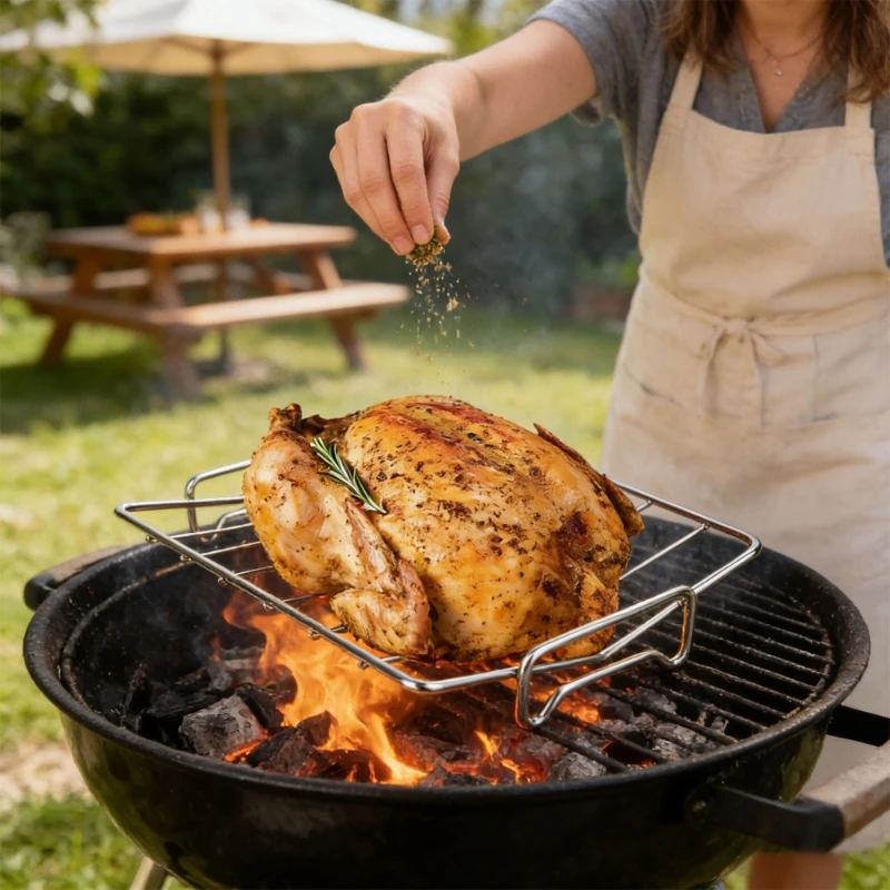 Versatile Stainless Steel Rack Universal Fit for Most Ovens & Grills to Maximize Capacity top sale