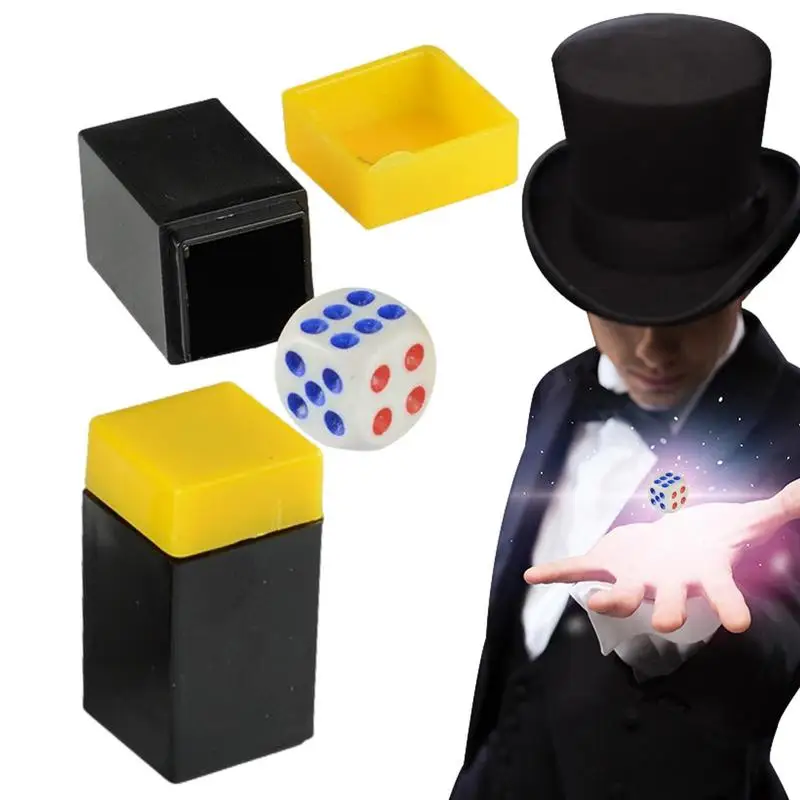 Magic Dice Trick Classic Dot Number Funny Dice Obedient Change Dice Close-up Magic Trick Stage Illusion Props Toy Gimmick