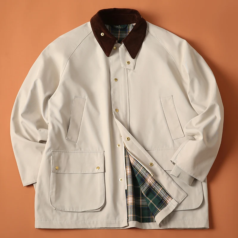 Autumn Winter New Style 2026 Classic Reissue Oil Wax British Style Cotton Casual Jacket Gentleman Waterproof Long Sleeve Coat