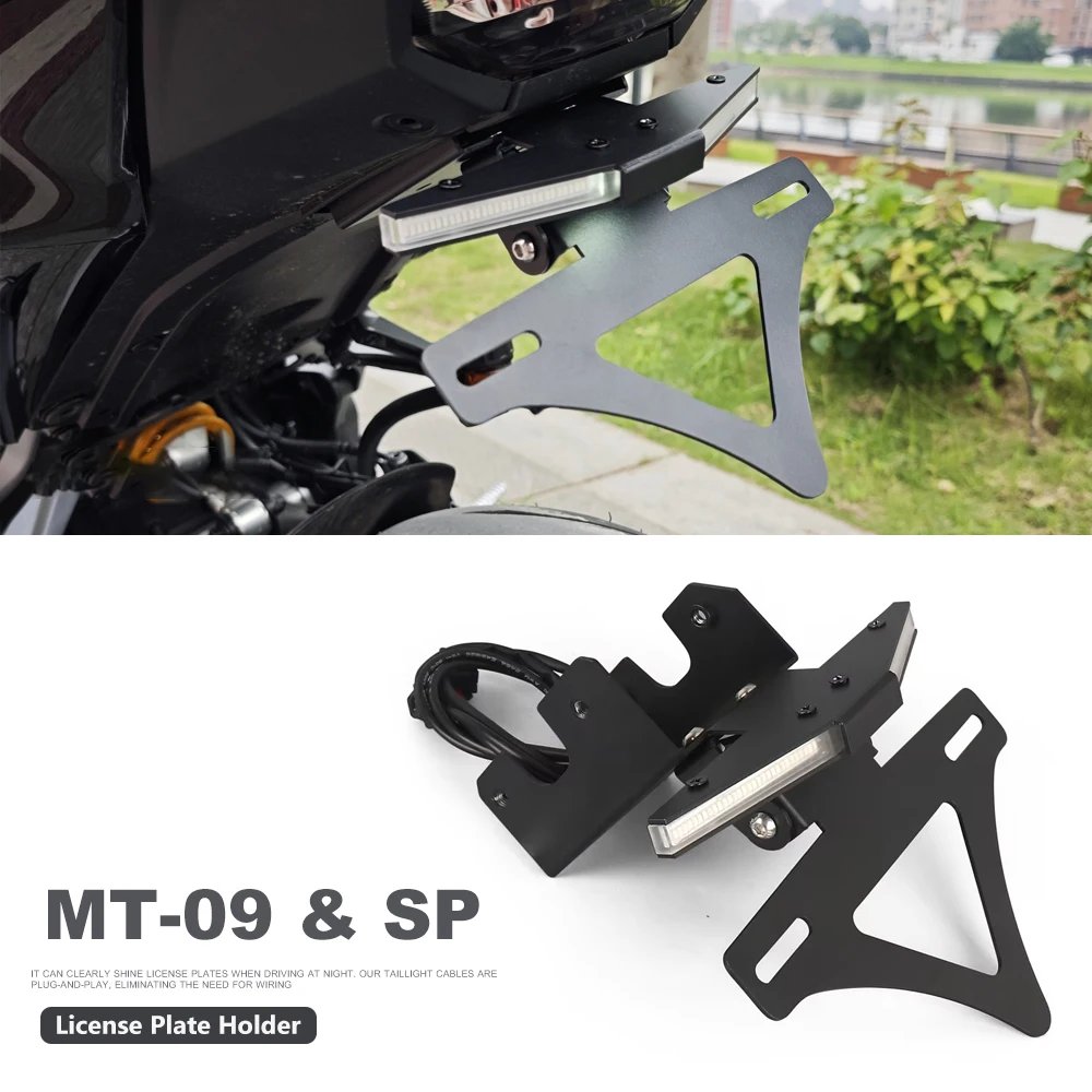 

2024-2026 2025 MT-09 SP LED Tail Light Turn Signal Fender Eliminator license Plate Frame Tail Tidy Motorcycle For YAMAHA MT09 SP