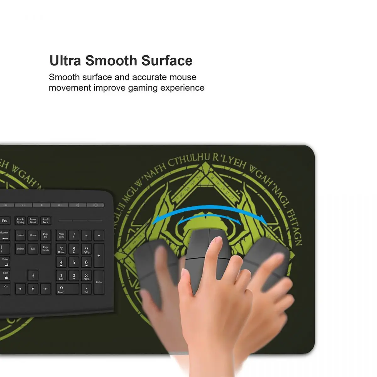 Cthulhu - Lovecraft - Chant Design Large Mouse Pad Computer Keyboard Mouse Mat Gamer PC Laptop Desk Mat Accessories Table Mats