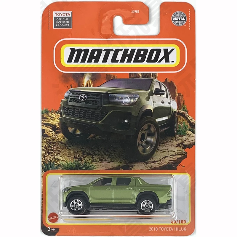 2022 Matchbox Car 2018 TOYOTA HILUX 1/64 Metal Die-cast Model Collection Toy Vehicles