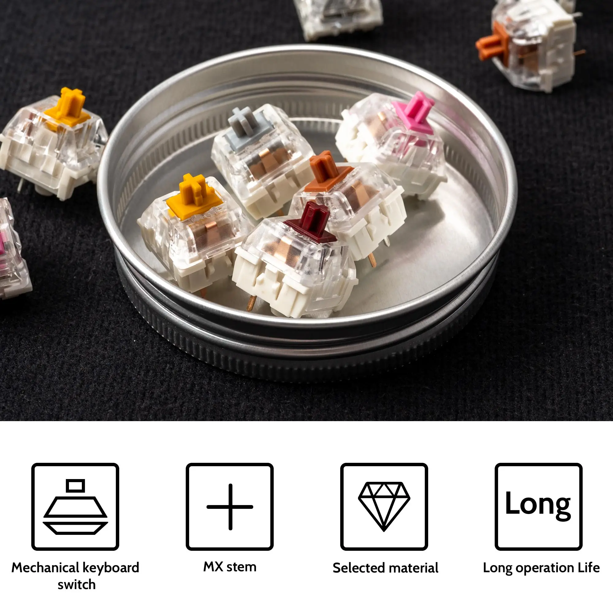 Kailh Speed Switch 110 PCS for Mechanical Keyboards