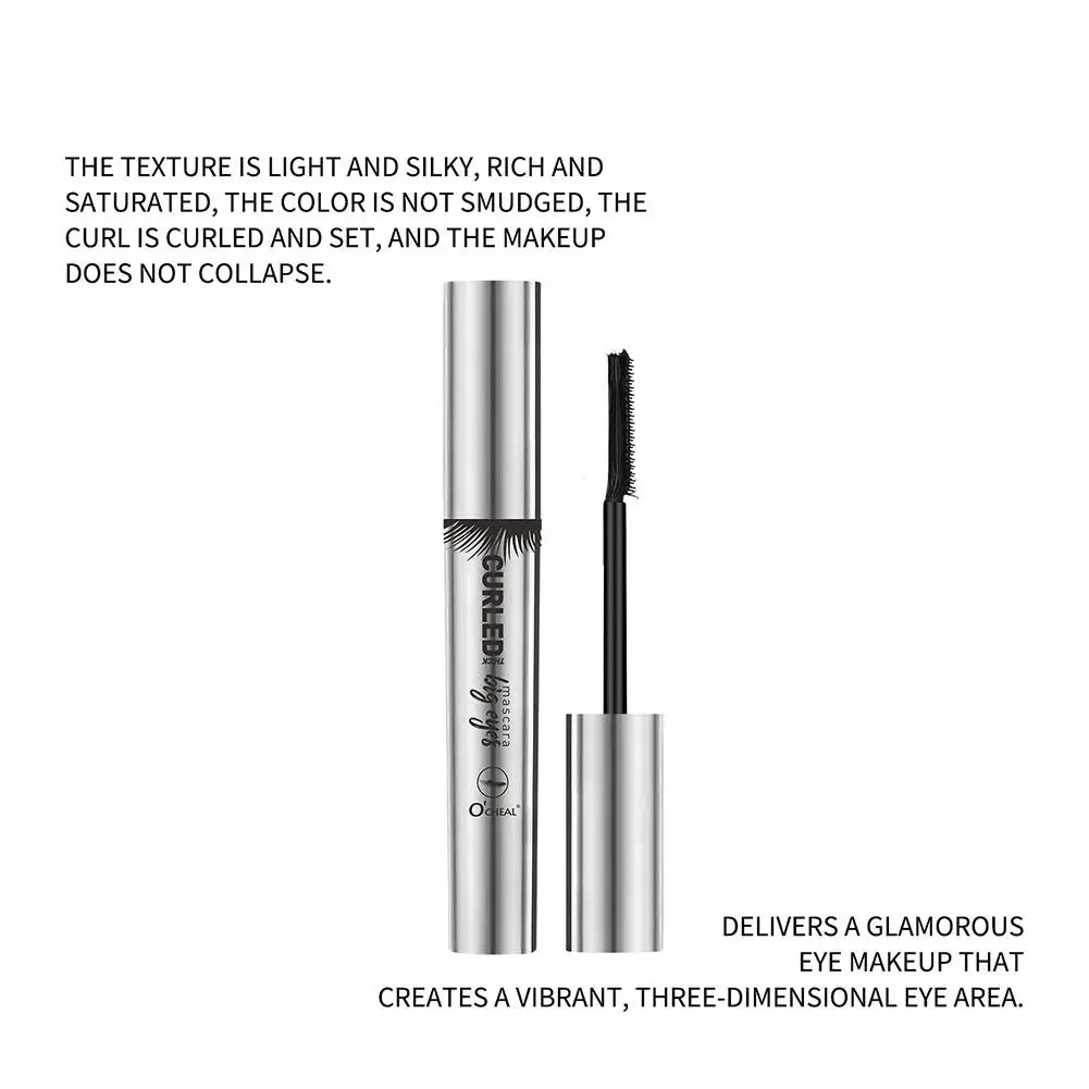 Zijdevezel Wimper Mascara Waterdichte Rimel 3d Mascara Voor Wimperverlenging Zwart Dik Verlengend 4d Make-Up Cosmetisch T6s9