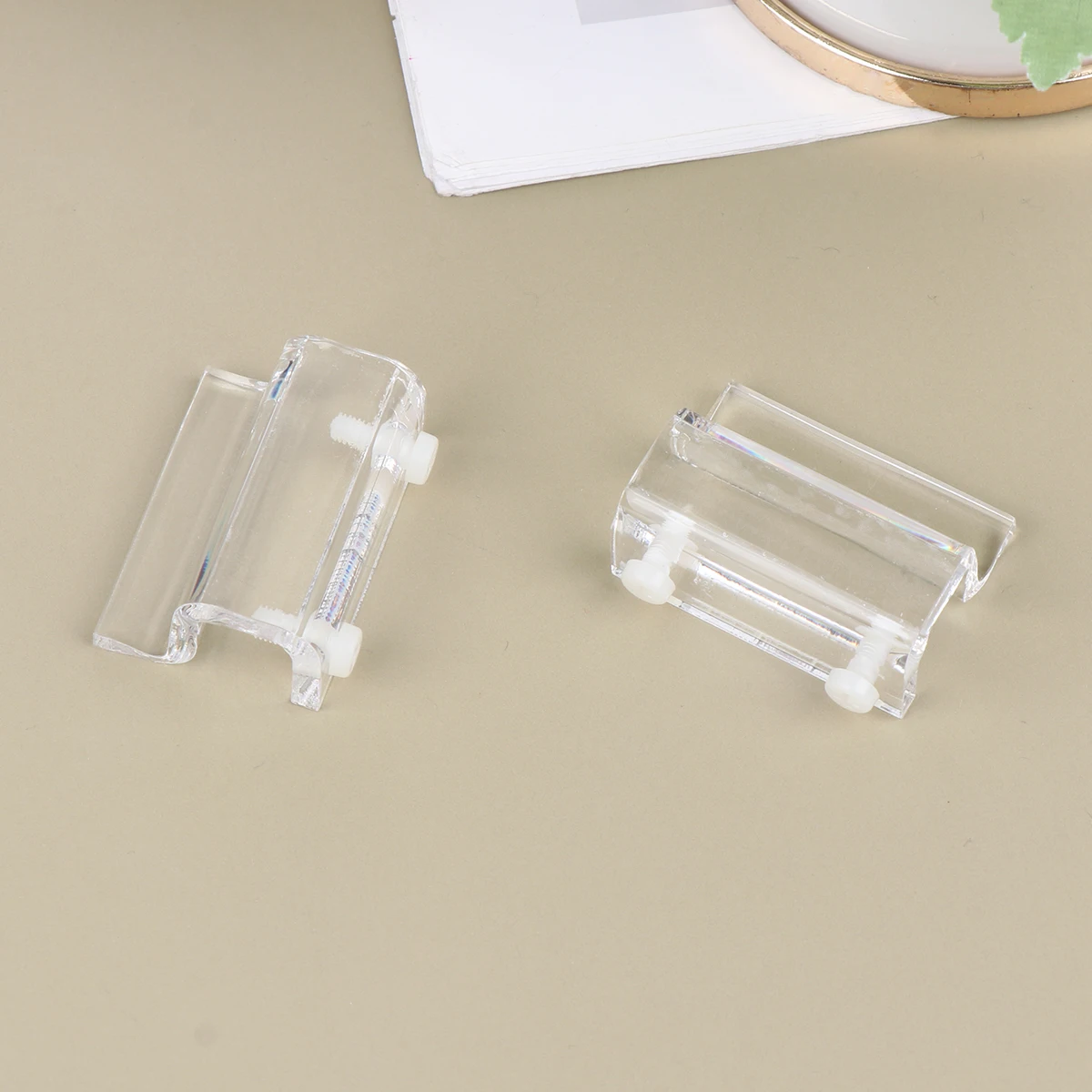 

4 Pcs Fish Tank Bracket Set Accessories Tanks and Aquariums Acrylic Support Clips Fixing Cover Frame Multifunction