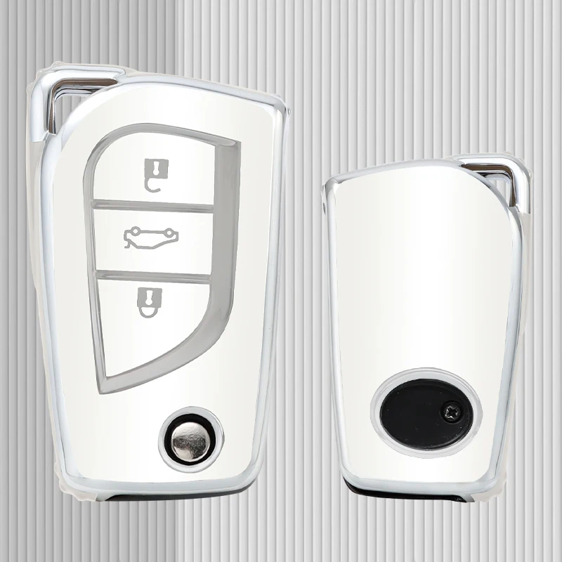 For Toyota Camry RAV4 Forturner Hilux Auris Corolla Avensis Verso Yaris Aygo Scion TC Car Remote Key Case Cover Shell
