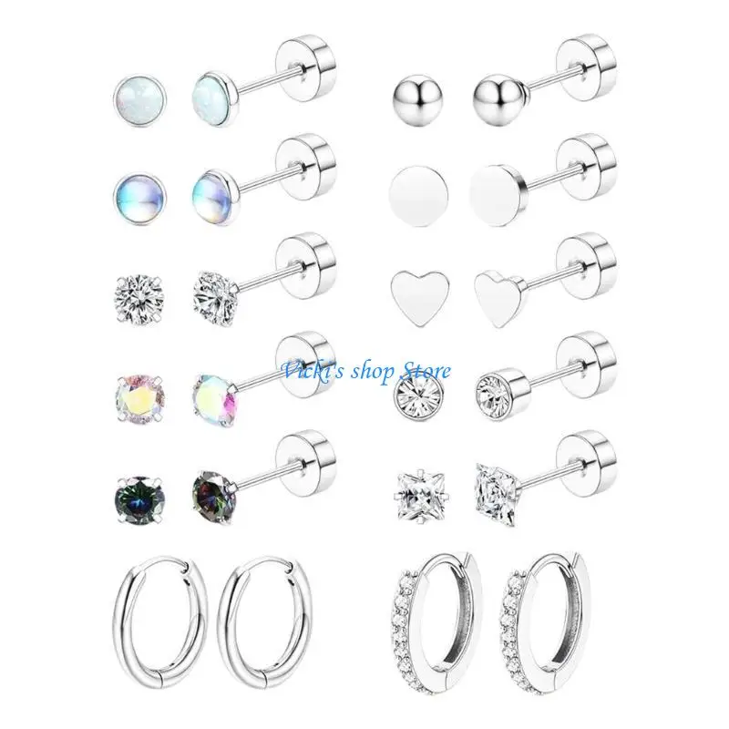 Individualized Stainless Steel Earrings Accessory Set for Modern Female Wardrobe