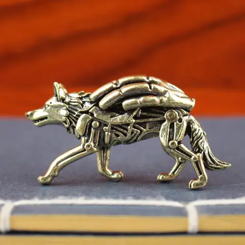 Wolf Figurine Home Decor Cybernetic Wolf Figurine, Decorative Animal Figurine