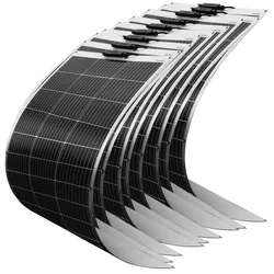 Semi-flexible Solar Panel 1200W 600W 480W 120 W 18V monokrystaliczny półelastyczny Panel słoneczny 1 ~ 10 sztuk Panel słoneczny 120 W wybierz z) dla RV/łódź/samochód/strona główna