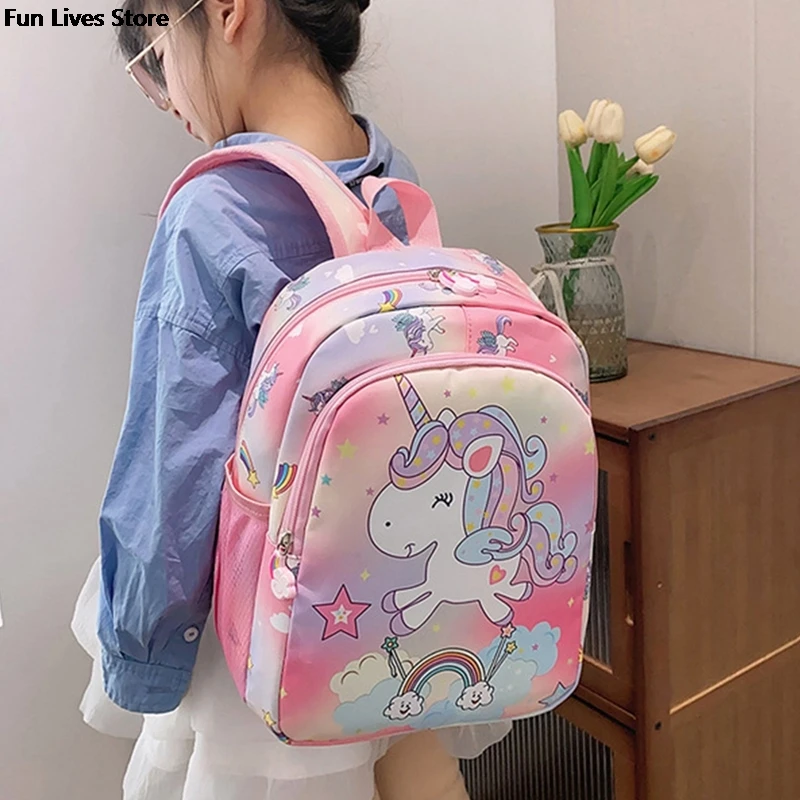 Student Unicorn Backpack Large Capacity Schoolbags Girls School Backpacks Double Shoulder Bag Kids Fashion Mochila Kids Bookbag