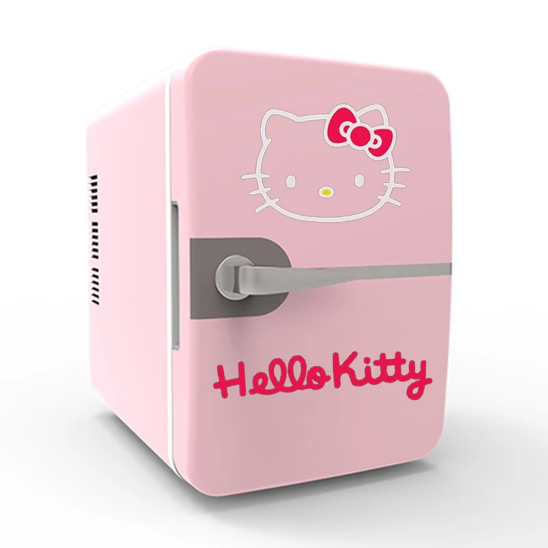 

Cute Hello Kitty 6L Car Refrigerator Mini Refrigerator Home Camping Outdoor Picnic Women Accessories Wholesale Christmas Gifts