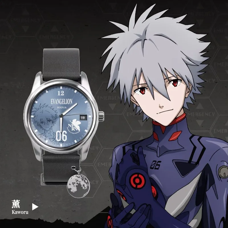 Genuine MAIHE BOXFUN Neon Genesis Evangelion Time Completion Plan Asuka Langley Co-branded Watch Anime Blind Box Wristwatch view 5