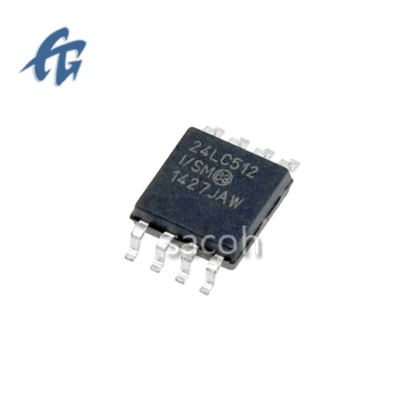 

New Original 10Pcs 24LC512 24LC512-I/SM SOP-8 Memory Chip IC Integrated Circuit Good Quality