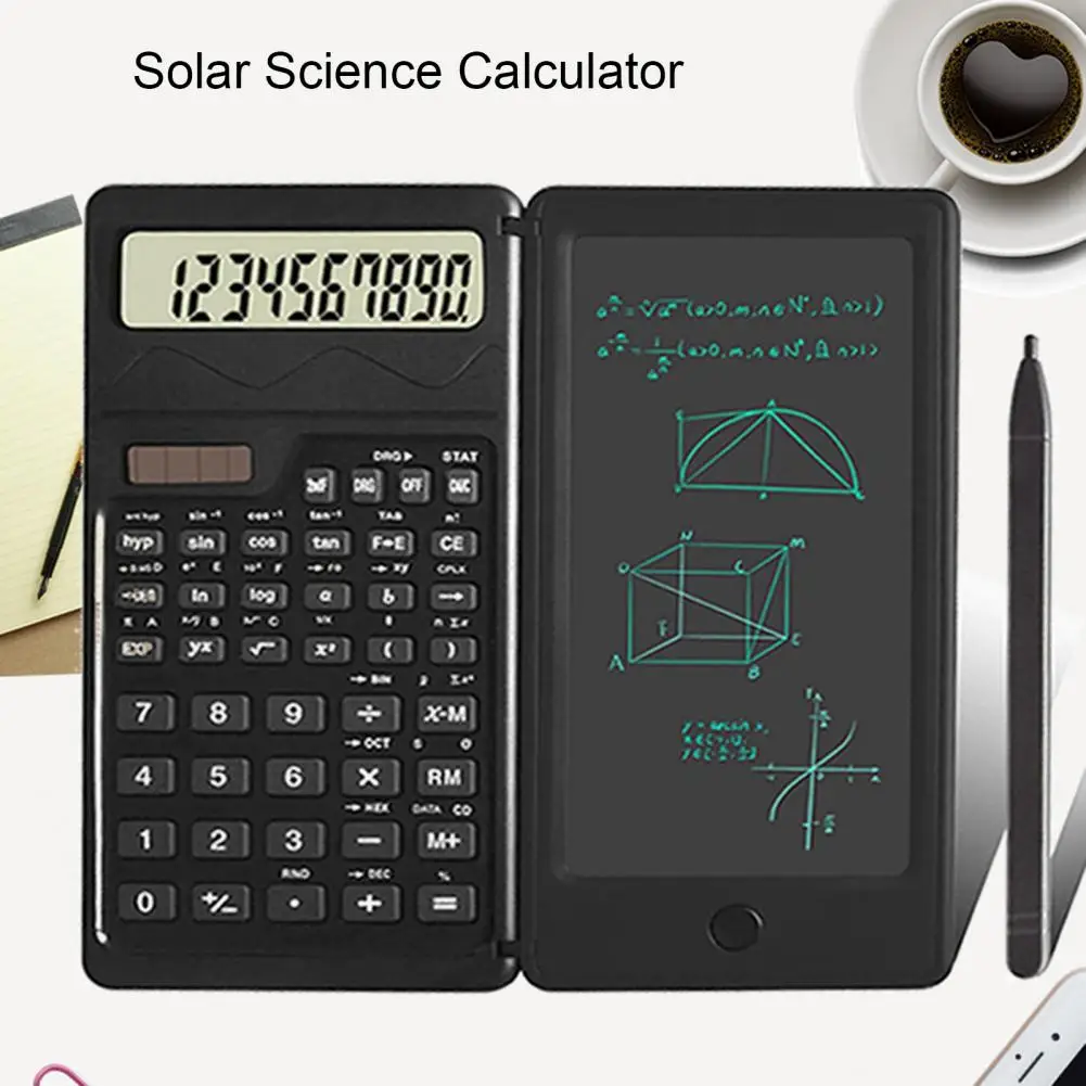 Wetenschappelijke Calculator Lichtgewicht Led Display Student Calculator Beschermhoes Elektronische Rekenmachine Kantoorbenodigdheden