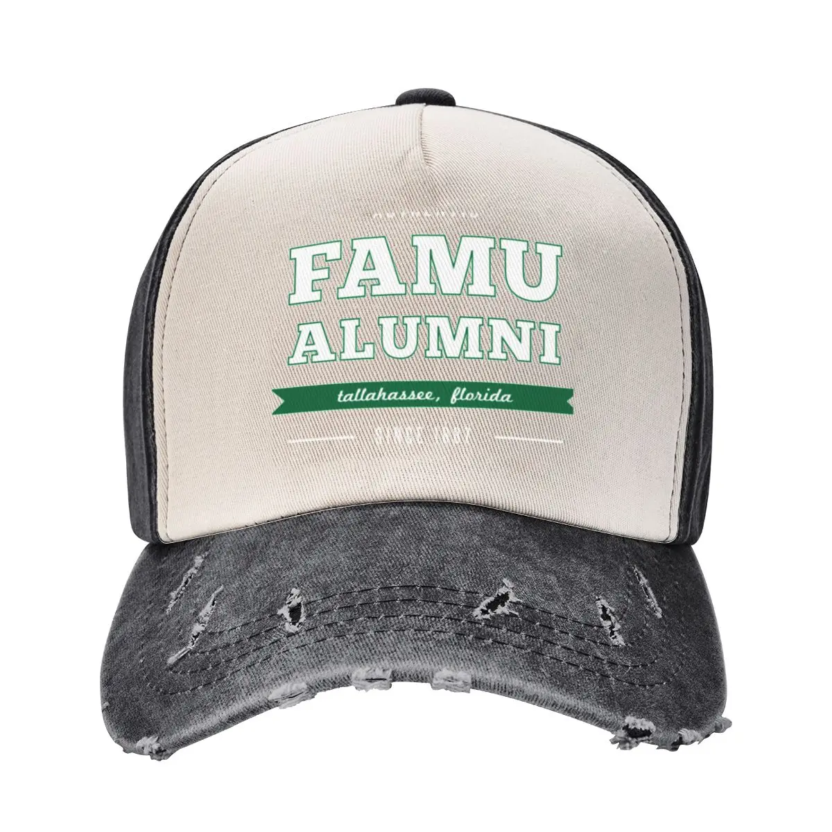 

FAMU Florida Orange and Green A&M Pride Rattler Alumni Бейсбольная кепка Солнцезащитная бейсболка Джентльменская шляпа Шляпы для женщин и мужчин