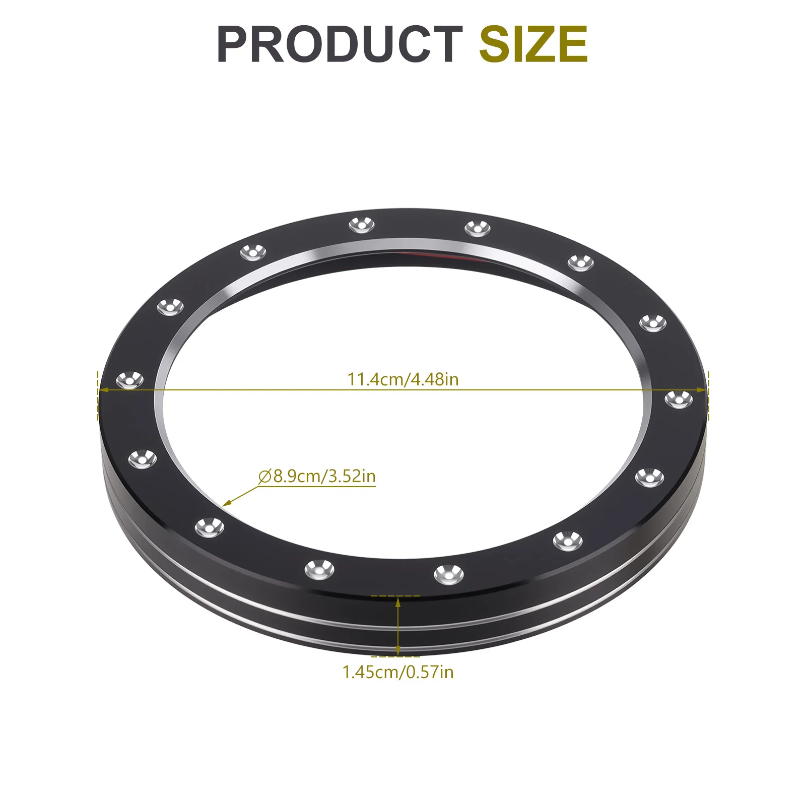 Motorcycle Speedometer Gauge Bezel Instrument Trim Ring for Indian Scouts 2015-2024, Scout Bobber 2018-2024, Chief 2022-2026