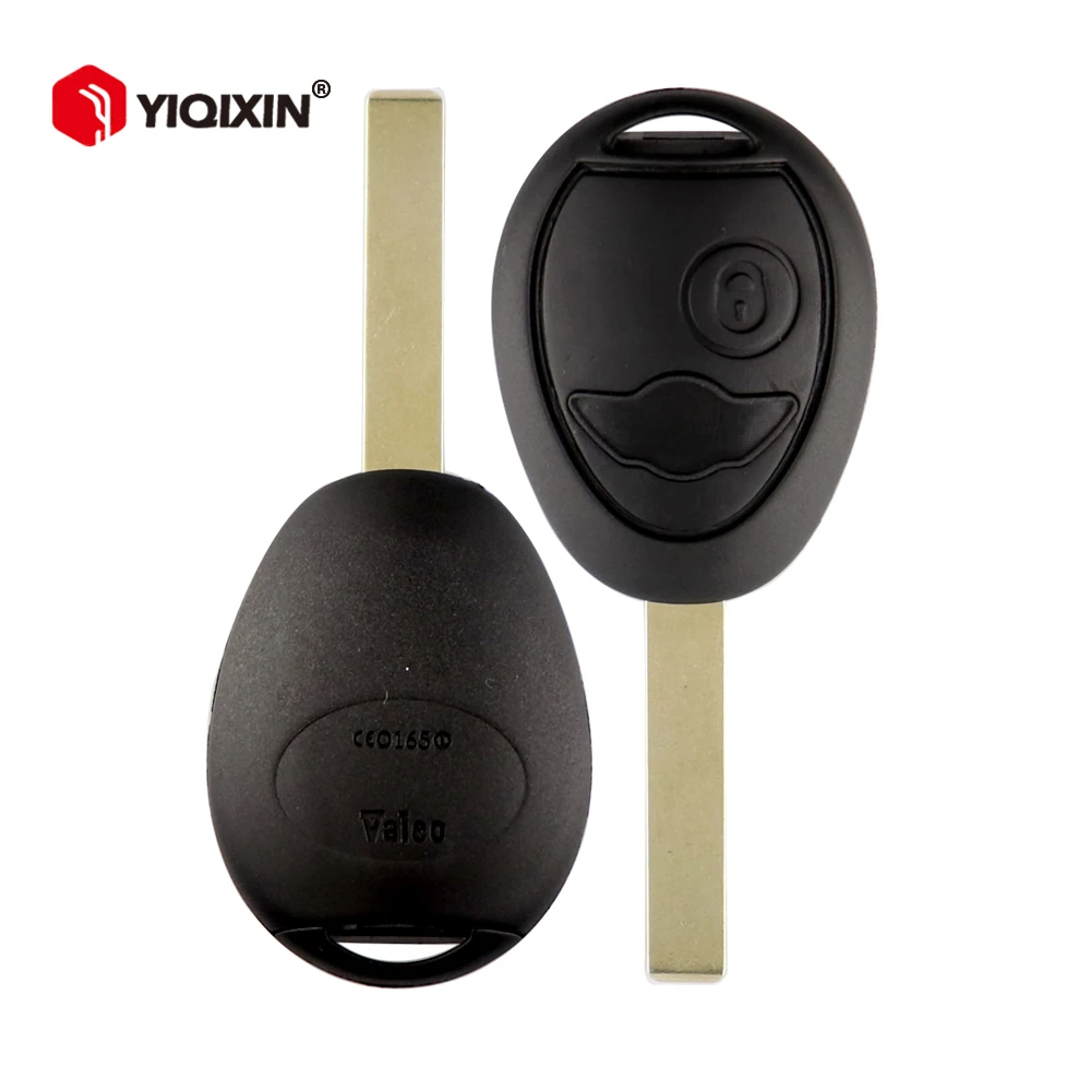 YIQIXIN For BMW Mini Cooper S R50 R53 Rover 75 2002-2005 Smart Remote Car Key Shell Cover Case Fob 2 Button Blank Uncut Blade