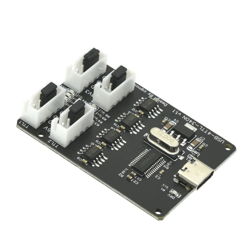 

Optimal USB To TTL Module CH340 HUB TYPE-C Interface 4-Channel Four Solo TTL