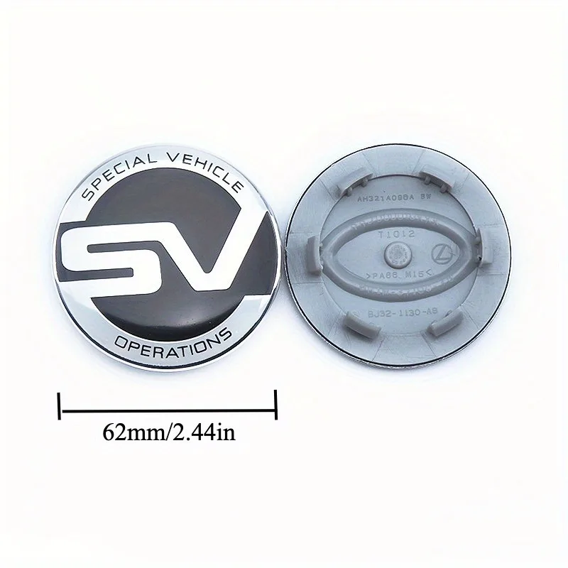 4pcs black Hub Center Caps for Land Rover Range Rover Evoque, Discovery 3/4, Freelander 2, Range Rover Sport