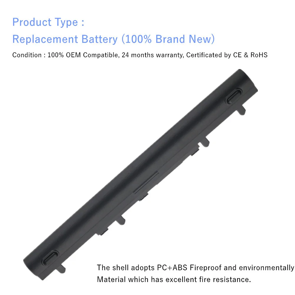 New AL12A72 Laptop battery For ACER Aspire V5-531 V5-531G V5-531P V5-551 V5-551G V5-561 V5-561G V5-561P V5-571 V5-571G V5-571P