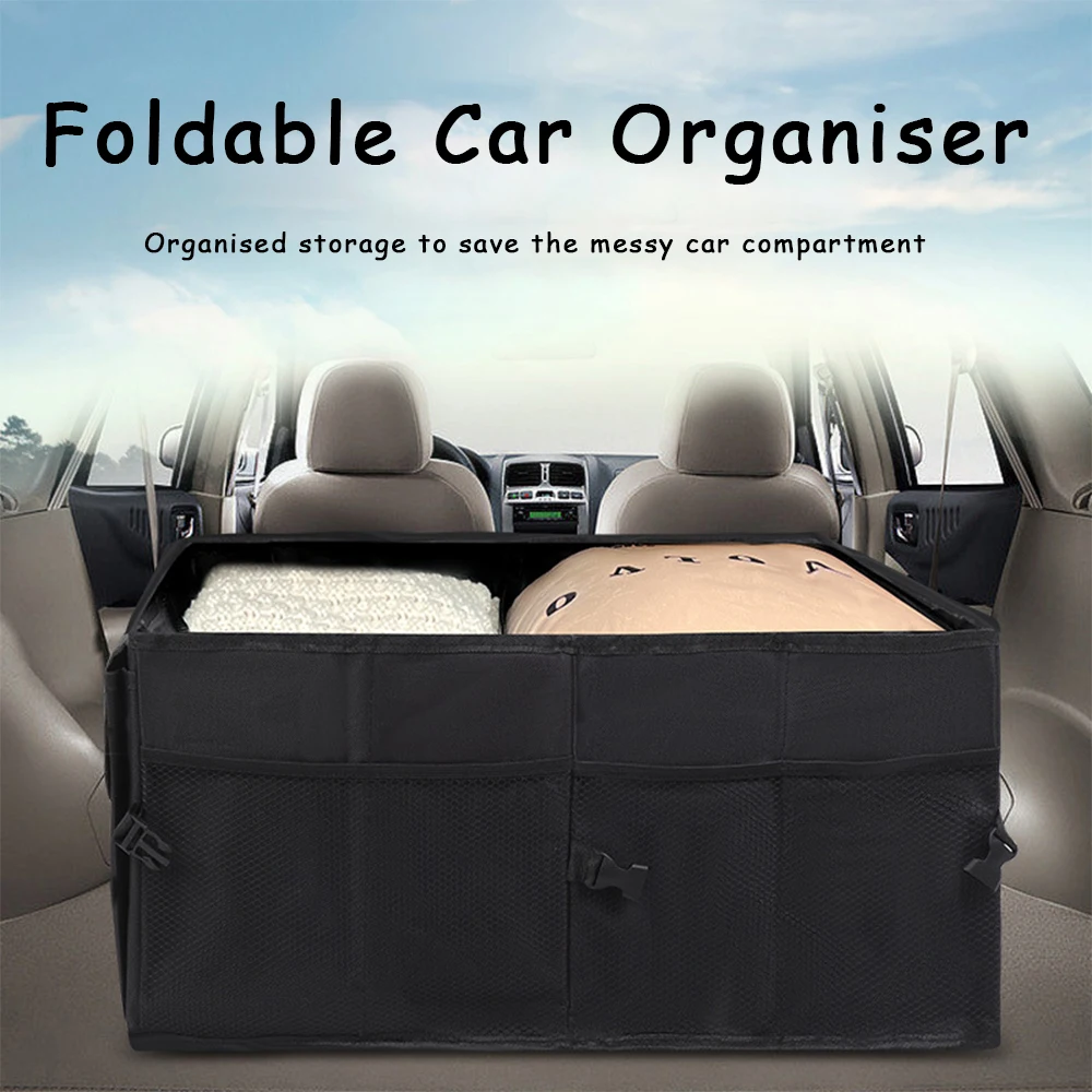 Car Trunk Storage Bag Folding Multifunction Container Tool Food Storage Bags Organizer Trunk Box for Universal Car