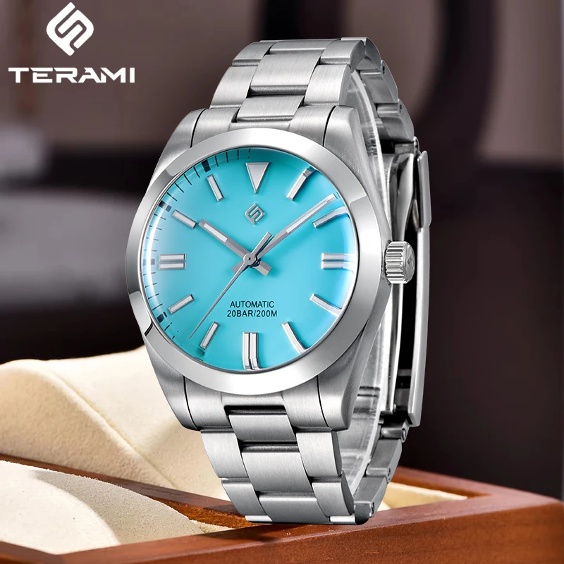 นาฬิกาข้อมือผู้ชาย TERAMI LIGE ระบบจักรกล ดีไซน์หรูหรา เรียบง่าย กระจกแซฟไฟร์ ตัวเรือนสแตนเลส กันน้ำ กลไกญี่ปุ่น NH35