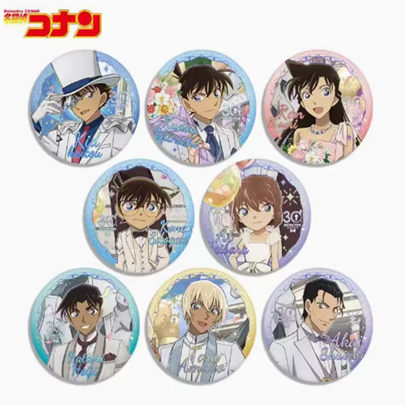 

Detective Conan Anime Peripheral Badge Monster Thief Kidd Shinichi Kudo Toru Amuro Ash Hara Ai Tinplate badge