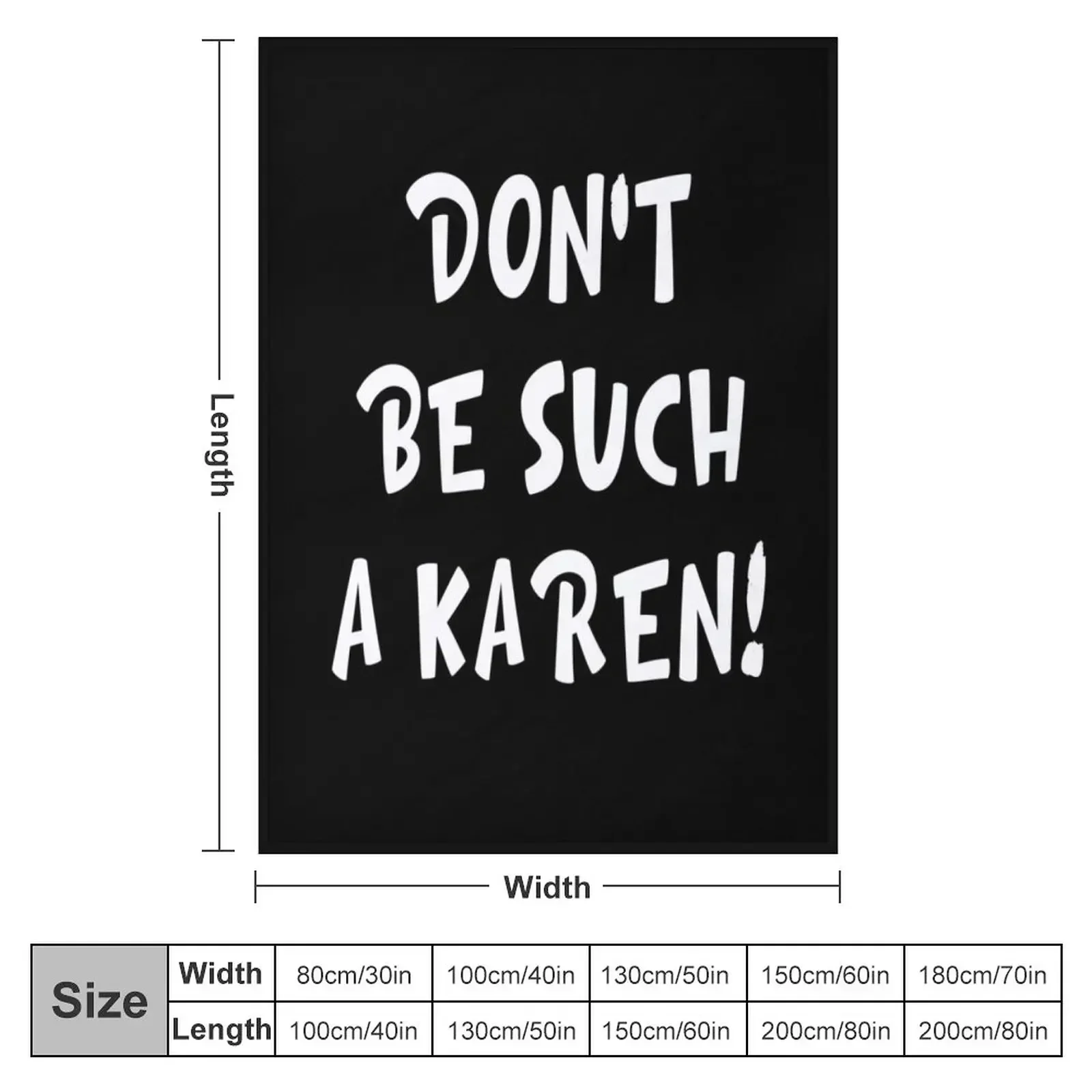 Don't be such A karen Sayings Throw Blanket Beautifuls Soft Beds Luxury Brand Blankets