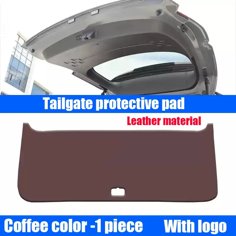 For Hyundai Santa Fe MX5 2024 Car tailgate protection pad leather material trunk protection sticker interior protection parts
