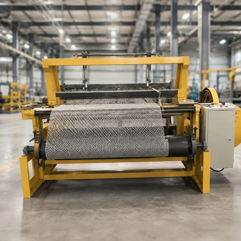 Chain Link Fence Machine Metal Mesh Equipment Customized for Roadside Security Fence Making with Smooth Output