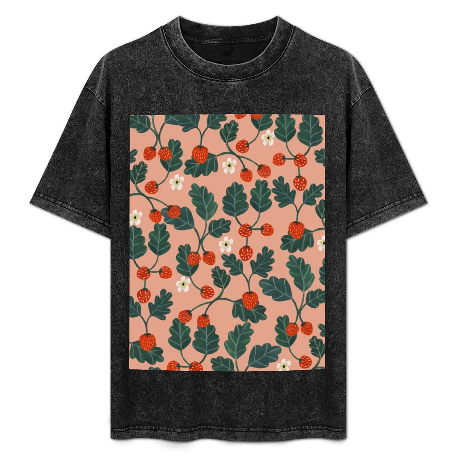 

Strawberries T-Shirt Worker Basic Short Sleeve Tee