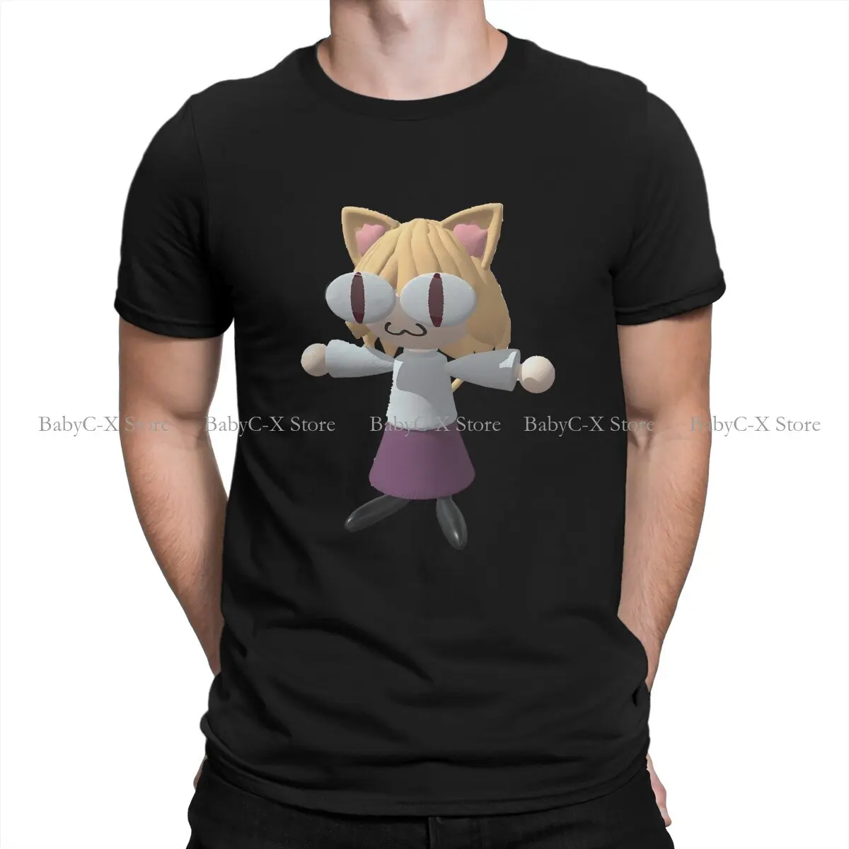 Neco Arc NECOARC Cat TShirt for Men 3D Humor Summer Sweatshirts T Shirt High Quality Trendy