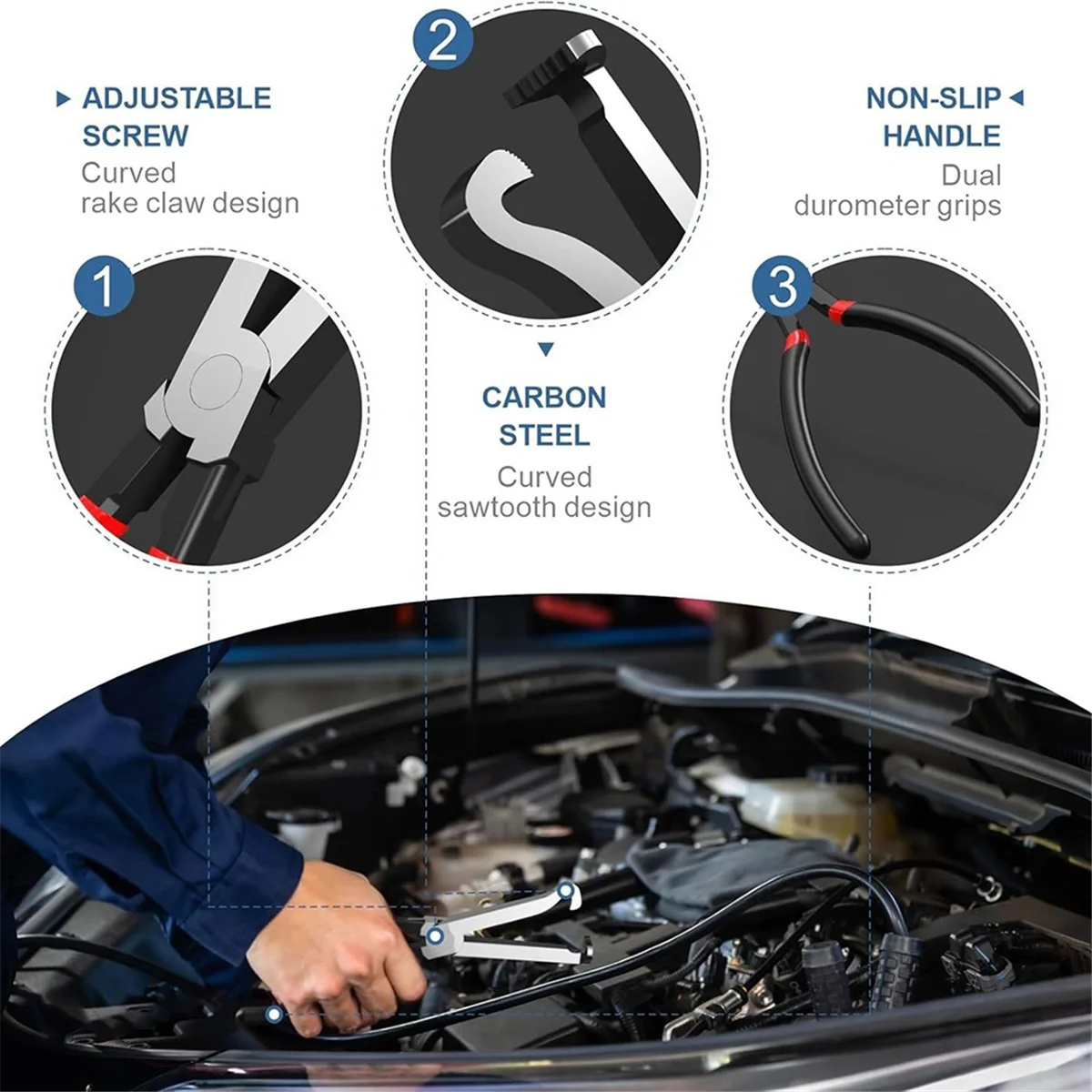 Y31A Car Line Breaker Pliers Fuel Line Wire Removal Plier Oil Pipe Separation Pliers Separation Automotive Repair Tools