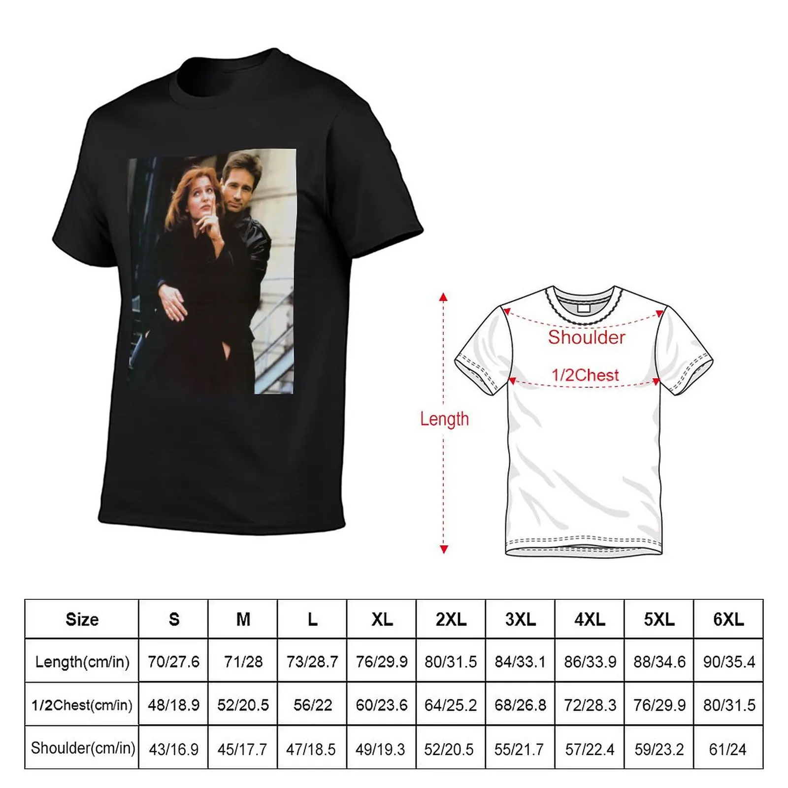 Scully and Mulder / X-Files T-Shirt funnys designer shirts man clothes mens big and tall t shirts