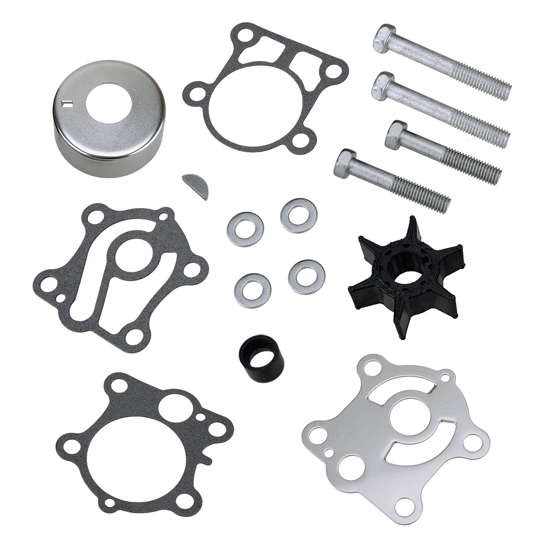 2 Strokes Water Pump Impeller Kit with Seal Gasket Installation Bolt Fit for Yamaha 40 50 hp PRO 50 P50 18-3429 6H4-W0078-00-00