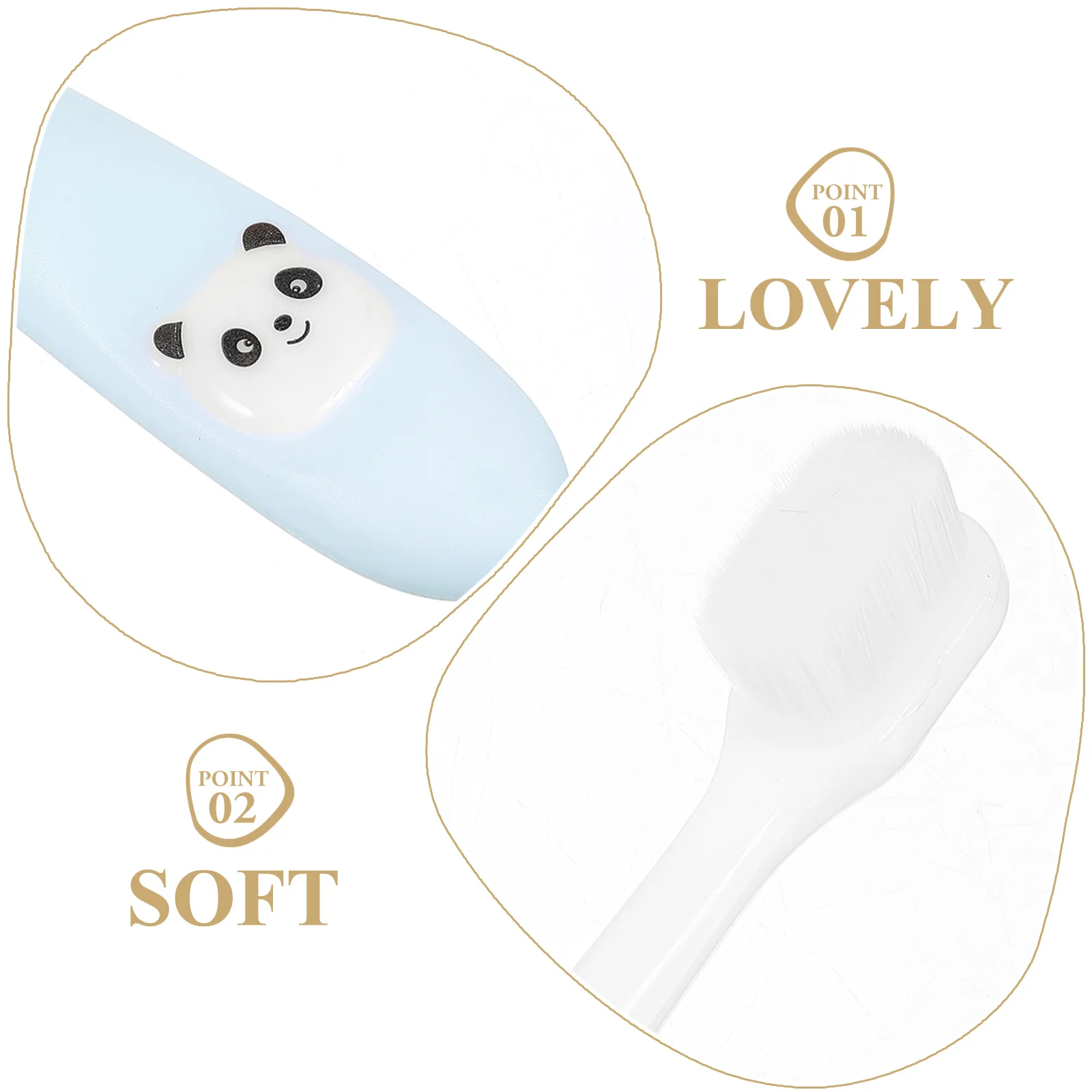 

P Toothbrush Yellow Manual Mouth Care Teeth Children Non Slip H Supple Bristles Food Grade Material Baby al Cleaning
