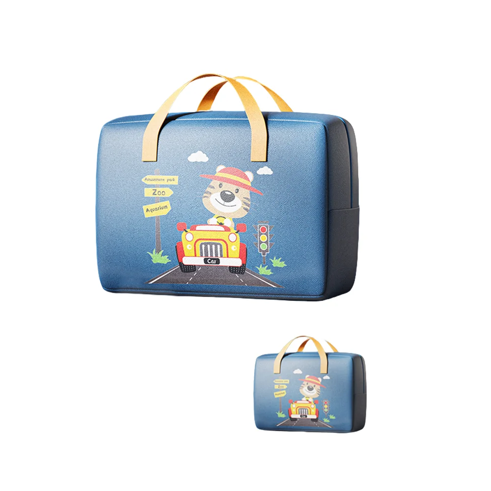 1pc Children\'s Room Kindergarten Clothes Quilt Storage Bag Cartoon Clothing Fabric Storage Bag Children\'s Portable Quilt Bag Luggage Bag