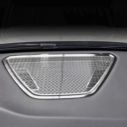 Car Center Control Speaker Cover Audio Horn Decoration Frame For BMW X1 iX1 U11 2023 2024 Stainless Steel Interior Accessories