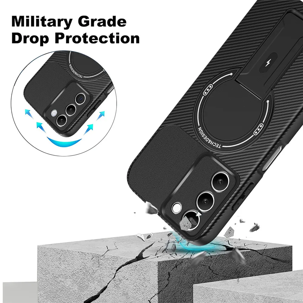 المخفية المغناطيسي قوس للصدمات جراب هاتف ل Xiaomi 14T برو POCO X7 X6 M6 F7 Pro C75 C75 C71 C61 الوفير حماية الغطاء الخلفي