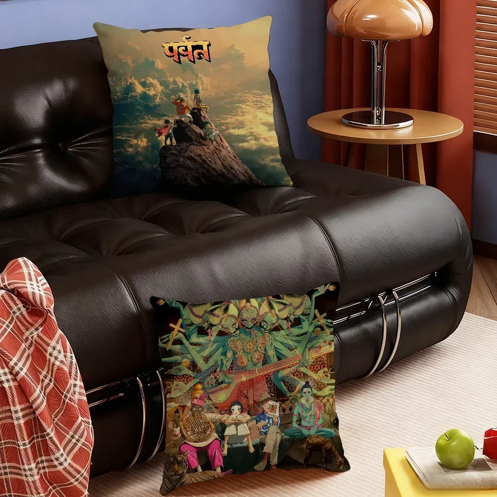 Band G-Gorillaz-S Album the Mountain cushion cover Soft Smooth Pillow Case Hidden Zipper Washable Decorative Couch Office Gift