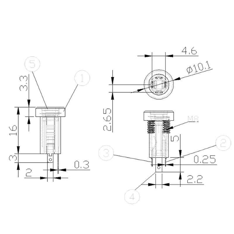 1Pcs PJ392A 3.5MM Audio Jack Socket 3 Pole Black Stereo Solder Panel Mount Three Or Four Feet With Internal Screw Thread