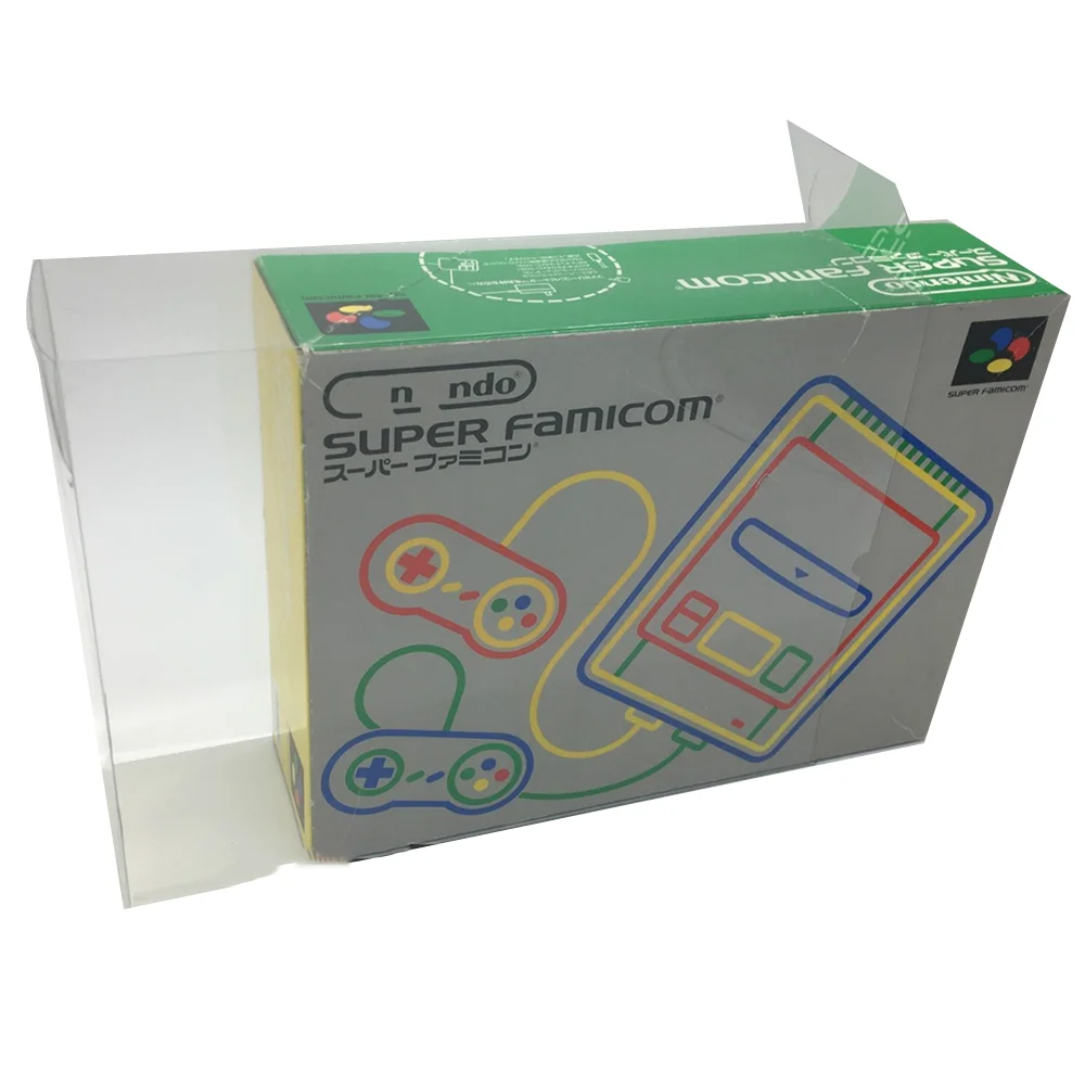 Collection Display Box For SFC/Nintendo Super Famicom Game Storage Transparent Boxes TEP Shell Clear Collect Case