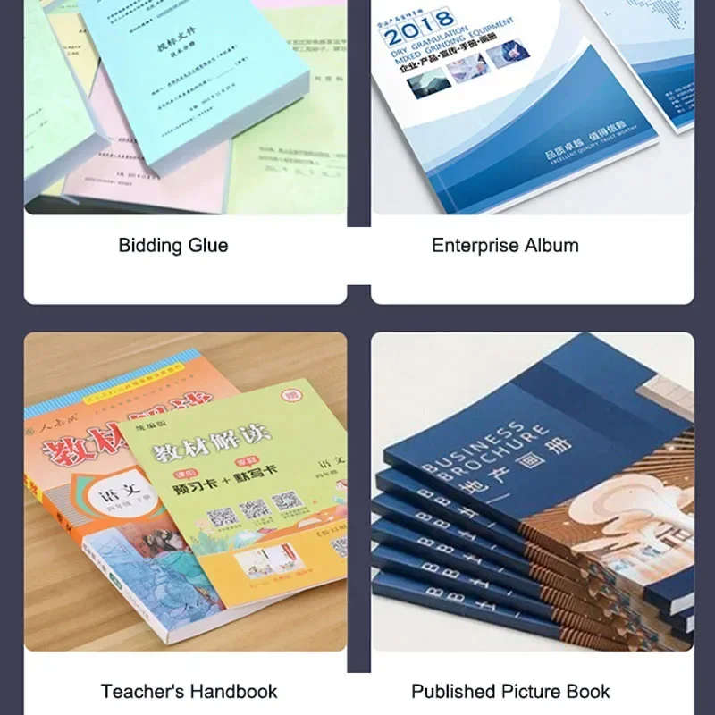 New Upgrade A4 Glue Binding Machine Melt Glue Tender Book Document Cover Financial Accounting A3 Binding Machine File Document B