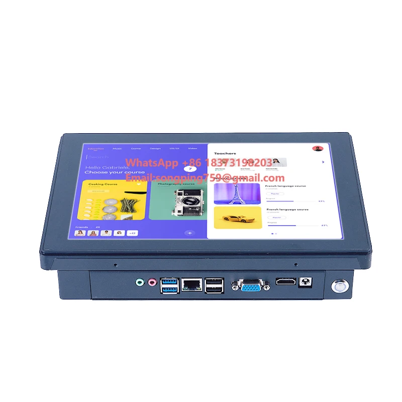 

7-дюймовый сенсорный HMI-контроллер для упаковочных машин, 15,6-дюймовый промышленный сенсорный ПК на Android с LED-монитором для настенного монтажа