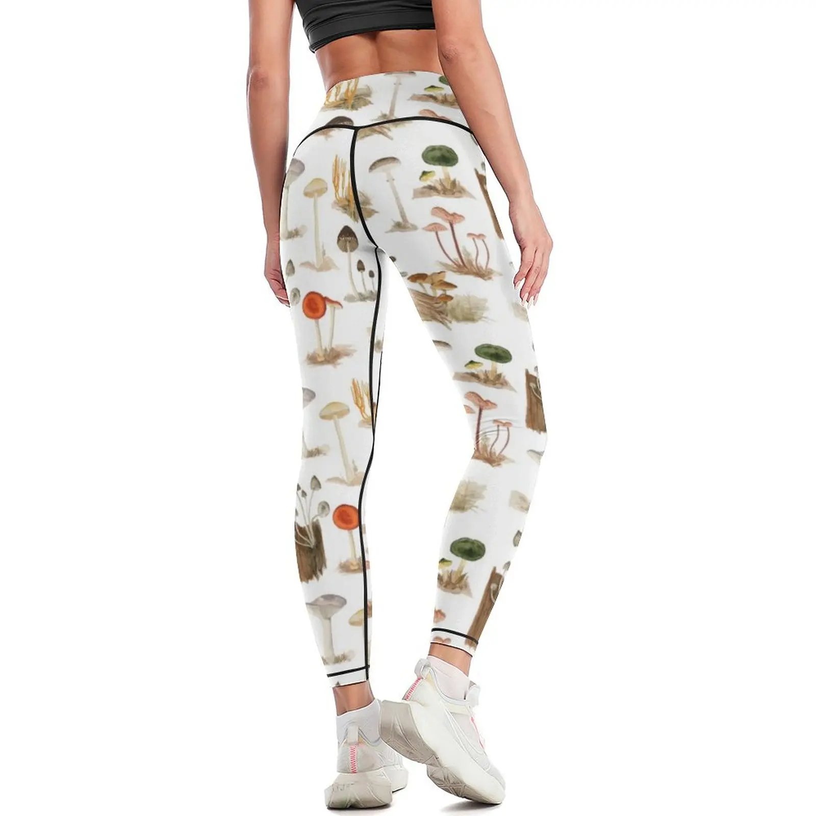 Dorothy Noble Mushroom Pattern Leggings Golf wear Women's push up Leginsy push up Womens Leggings